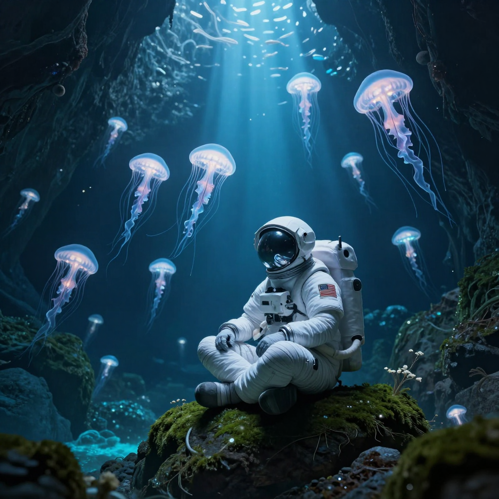 Bioluminescent Cavern